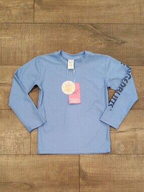 Rugged Butts Cornflower Blue Long Sleeve Rashguard 5T